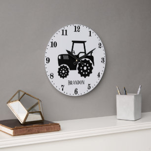 coole jongens kind room tractor grote klok