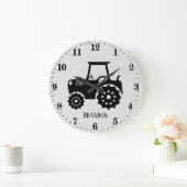 coole jongens kind room tractor grote klok (Huis)