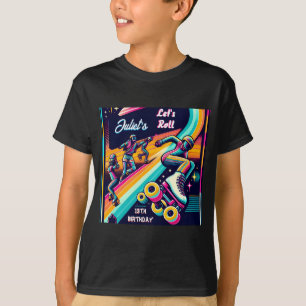 coole jongens meisjes Rolschaatsen 13e verjaardag T-shirt
