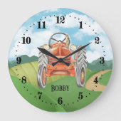 coole jongensenliefhebbers voegen naam toe grote klok (Voorkant)