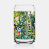 Coole Jungle boomkikker liefhebbers voeg naam toe  Blikvorm Glas (Links)