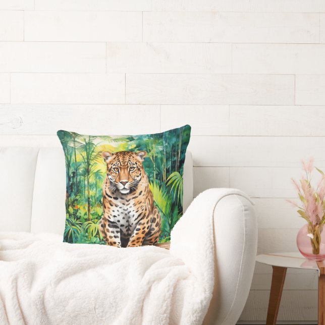 Coole jungle luipaard liefhebbers  kussen (Bank)