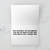 COOLE KAART VOOR *TEACHER* OP "VERJAARDAG" (Binnen)