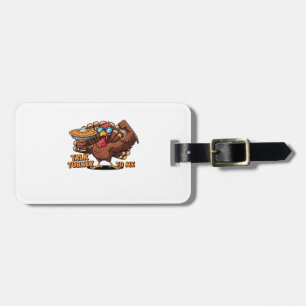 Coole kalkoen thanksgiving grappige klassieke T-sh Bagagelabel