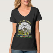 , coole kampvuur bergreis t-shirt (Voorkant)