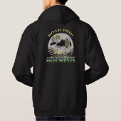 , coole kampvuur-wandreis naar de bergen hoodie (Achterkant)
