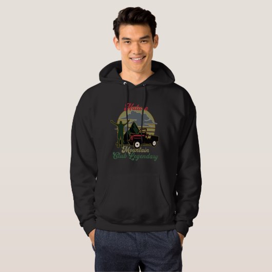 , coole kampvuur-wandreis naar de bergen hoodie (Voorkant volledig)