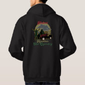 , coole kampvuur-wandreis naar de bergen hoodie (Achterkant)
