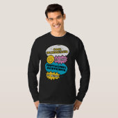 Coole kapper overdag professionele overdenker B T-shirt (Voorkant volledig)