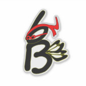 Coole Karate Biene Sticker (Voorkant)