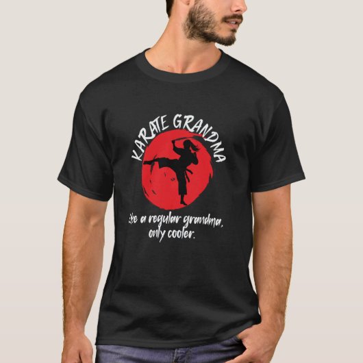 Coole Karate Oma Karate Grootmoeder T-shirt (Voorkant)