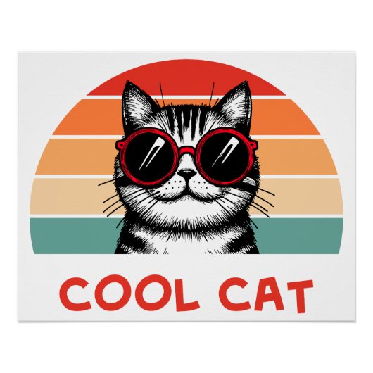 Coole kat 2 perfect poster (Voorkant)