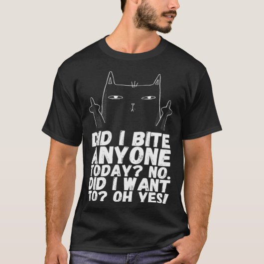 Coole Kat Boze katten Sarcastische Kat T-shirt (Voorkant)