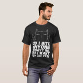Coole Kat Boze katten Sarcastische Kat T-shirt (Voorkant volledig)