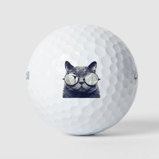 coole kat golfballen (Voorkant)