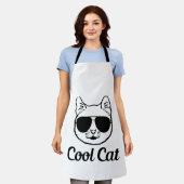 coole kat | kattenliefhebbers ontwerp schort (Gedragen)