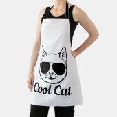 coole kat | kattenliefhebbers ontwerp schort (Insitu)