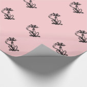 Coole Kat Roze Cadeaupapier (Hoek)