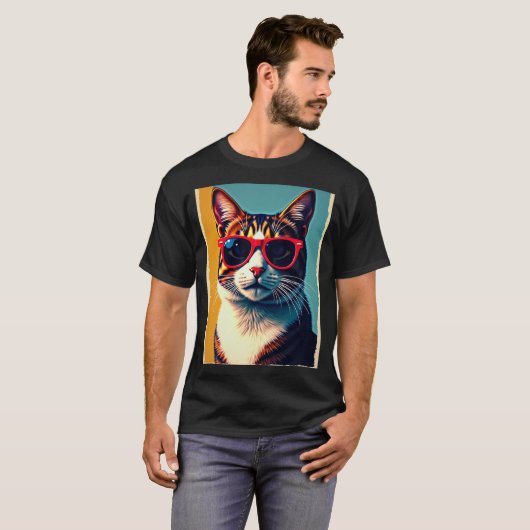 coole kat t-shirt (Voorkant volledig)