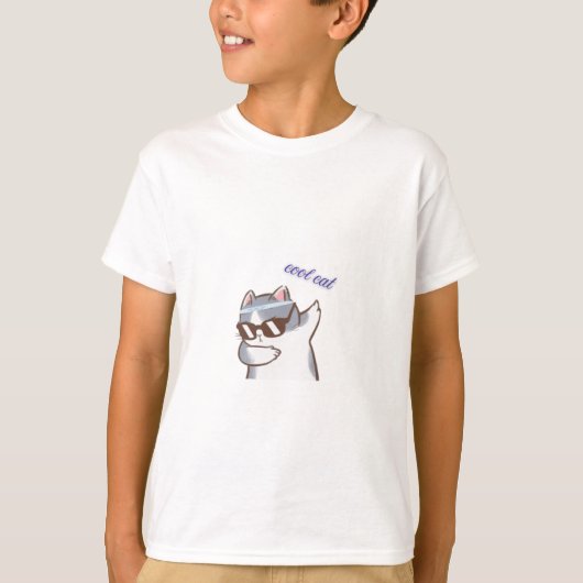 coole kat t-shirt (Voorkant)