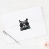 COOLE KAT. VIERKANTE STICKER (Envelop)