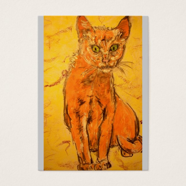 coole kat visitekaartje (Voorkant)