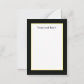 coole  kat voegt tekst Halloween toe Notitiekaartje (Achterkant)