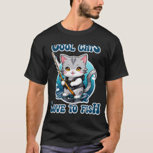 Coole Katten Houden Van Vissen T-shirt