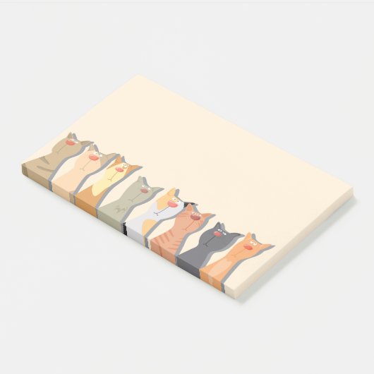 Coole Katten Post-it® Notes (Schuin)