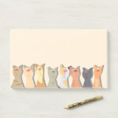 Coole Katten Post-it® Notes (Op bureau)