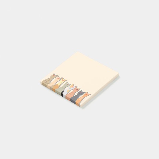 Coole katten post-it® notes (Schuin)