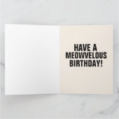 COOLE KATTIE TABBY VERJAARDAGKAARTEN KAART (Binnen)