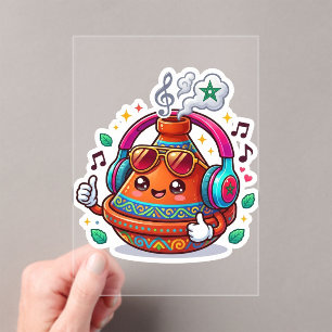 Coole Kawaii Marokkaanse Tagine Acryl Uitnodigingen