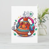 Coole Kawaii Marokkaanse Tagine Kaart (Staand voorkant)