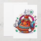 Coole Kawaii Marokkaanse Tagine Kaart (Voorkant / Achterkant)