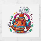 Coole Kawaii Marokkaanse Tagine Likeurfles Etiket (Enkel label)