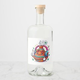 Coole Kawaii Marokkaanse Tagine Likeurfles Etiket