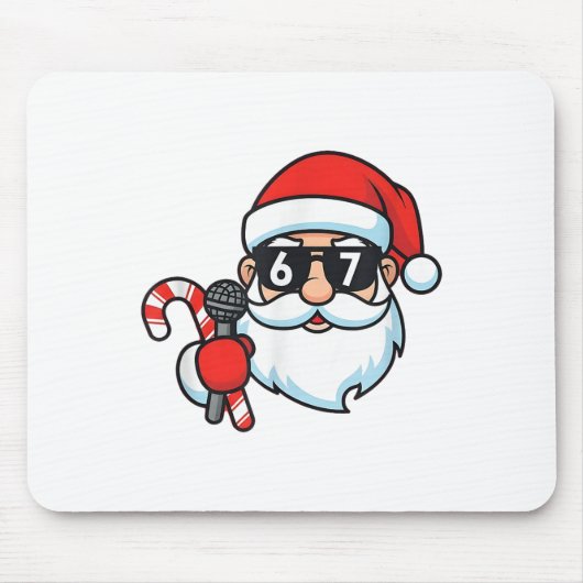 Coole Kerstman 67 Kerstmis Muismat (Voorkant)