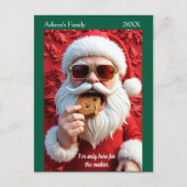Coole Kerstman Briefkaart (Voorkant)