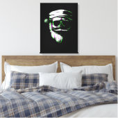Coole Kerstman Canvas Afdruk (Insitu (Slaapkamer))