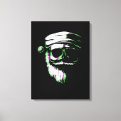 Coole Kerstman Canvas Afdruk (Voorkant)