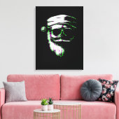 Coole Kerstman Canvas Afdruk (Insitu (Woonkamer))