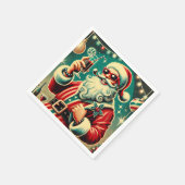 Coole Kerstman Grappige Kerstmis Servet (Hoek)