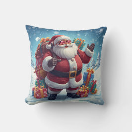 Coole Kerstman Kussen – Festieve Charme voor Gezel
