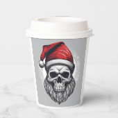Coole Kerstman Papieren Bekers (Achterkant)