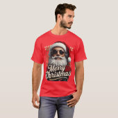 "Coole Kerstman Prettig Kerst T-shirt – Grappige F (Voorkant volledig)