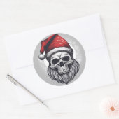 Coole Kerstman Ronde Sticker (Envelop)