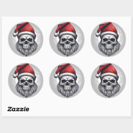 Coole Kerstman Ronde Sticker