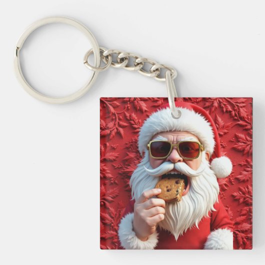 Coole Kerstman Sleutelhanger (voorkant)