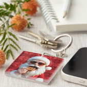 Coole Kerstman Sleutelhanger (Voorkant Rechts)